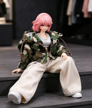 1/12 Scale Hip Hop Street Clothes Accessory Set For Female Action Figures