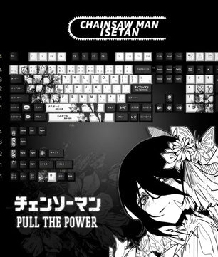 Chainsaw Man Reze Keycaps 138 Keys Cherry Profile Anime Keycaps