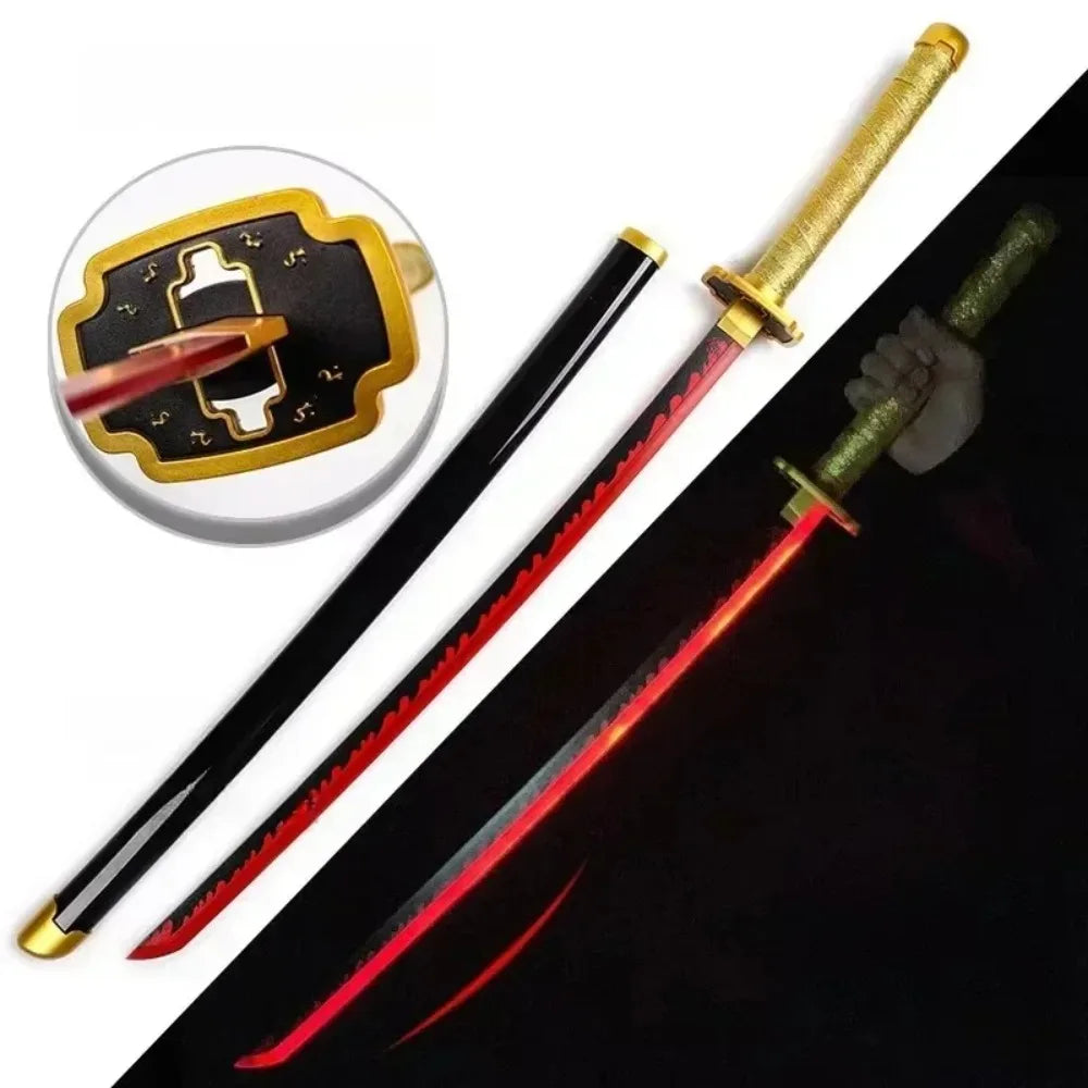 Demon Slayer LED Sword 1:1 Scale Anime Prop Replica Bamboo Sword