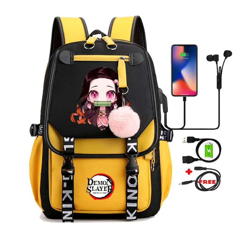 Demon Slayer Nezuko Backpack Anime Bookbag