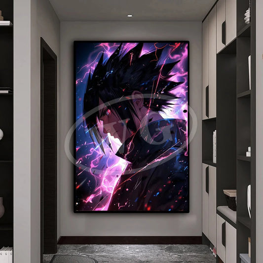 Naruto Sasuke Poster Canvas Print Large Anime Poster