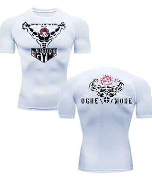 Baki Style Compression Shirt - Men's Fitness Anime Rash Guard