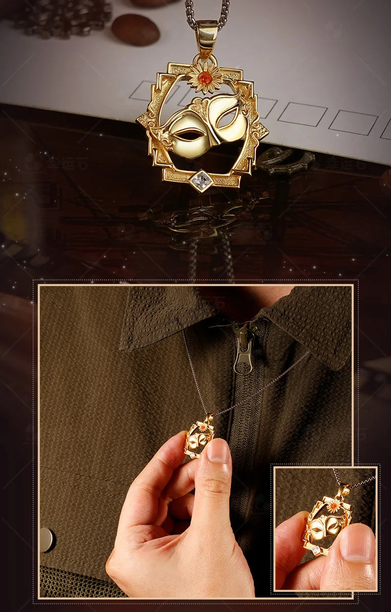 Link Click 925 Sterling Silver Anime Pendants & Ring Xia fei Liu Xiao Vein