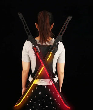 Cyberpunk Style LED Katana Full-Size Anime Prop Replica Bamboo Sword