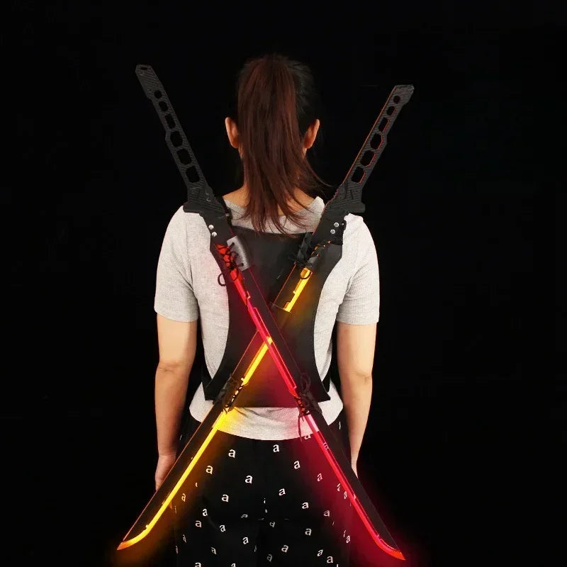 Cyberpunk Style LED Katana Full-Size Anime Prop Replica Bamboo Sword