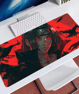 Naruto Itachi Akatsuki Large Mouse Pad Anime Desk Mat