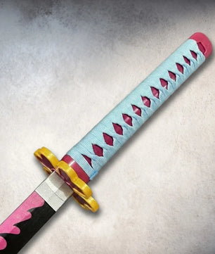 Demon Slayer Mitsuri Kanroji Nichirin Katana 1:1 Scale Anime Prop Replica Plastic Sword