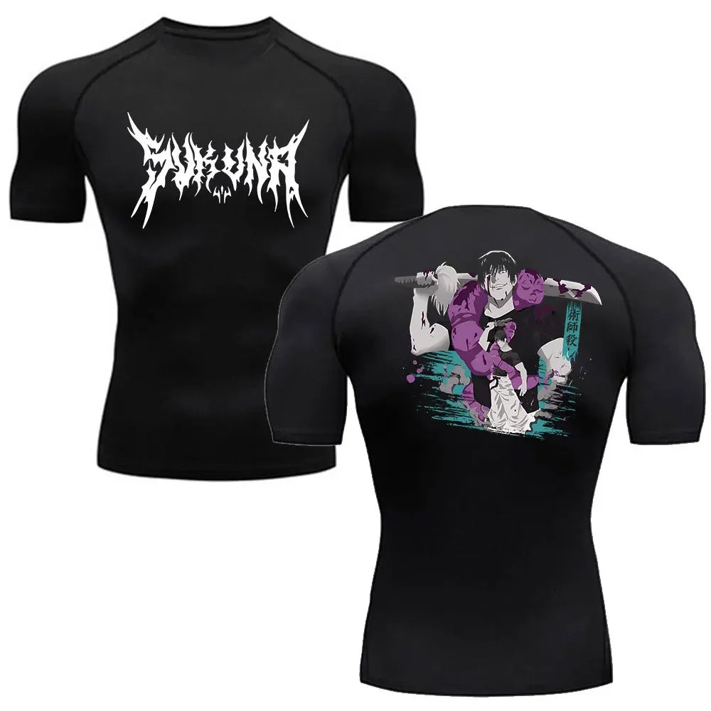 Jujutsu Kaisen Toji Compression Shirt - Men's Anime Rash Guard