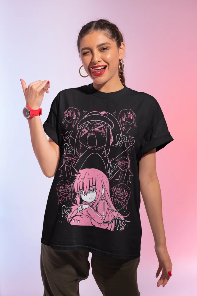 Bocchi the Rock Shirt Hitori Gotou Cotton Anime Shirt