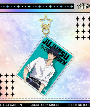 Jujutsu Kaisen Megumi Fushiguro Acrylic Stand Keychain & Badge Set