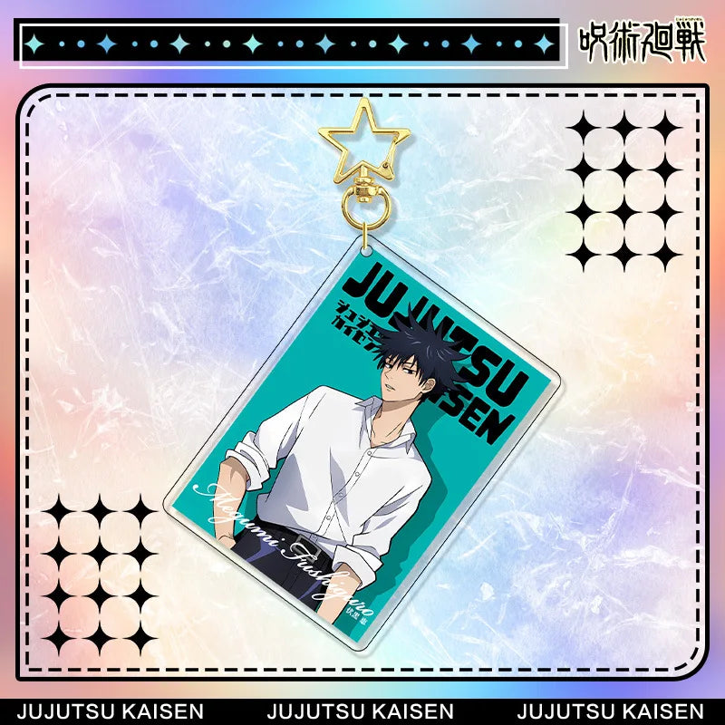 Jujutsu Kaisen Megumi Fushiguro Acrylic Stand Keychain & Badge Set