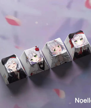 Genshin Impact Noelle Keycaps #2 4pc Sublimation R4 Cherry Profile
