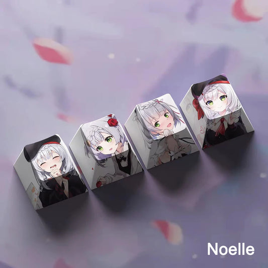 Genshin Impact Noelle Keycaps #2 4pc Sublimation R4 Cherry Profile