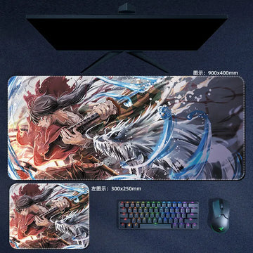 Demon Slayer Giyu Tomioka Mouse Pad Anime Desk Mat