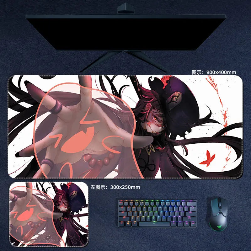 Genshin Impact Hu tao Mouse Pad Anime Desk Mat