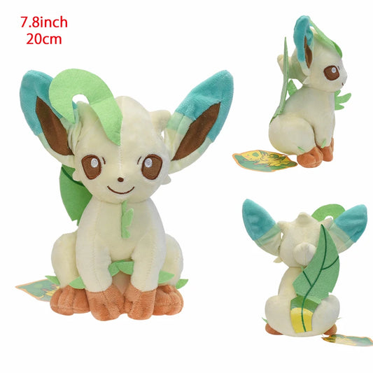Pokemon Sitting Leafeon Eeveelution Plush 7.8 Inch Anime Plush