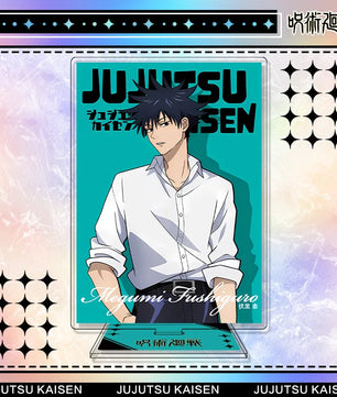 Jujutsu Kaisen Megumi Fushiguro Acrylic Stand Keychain & Badge Set