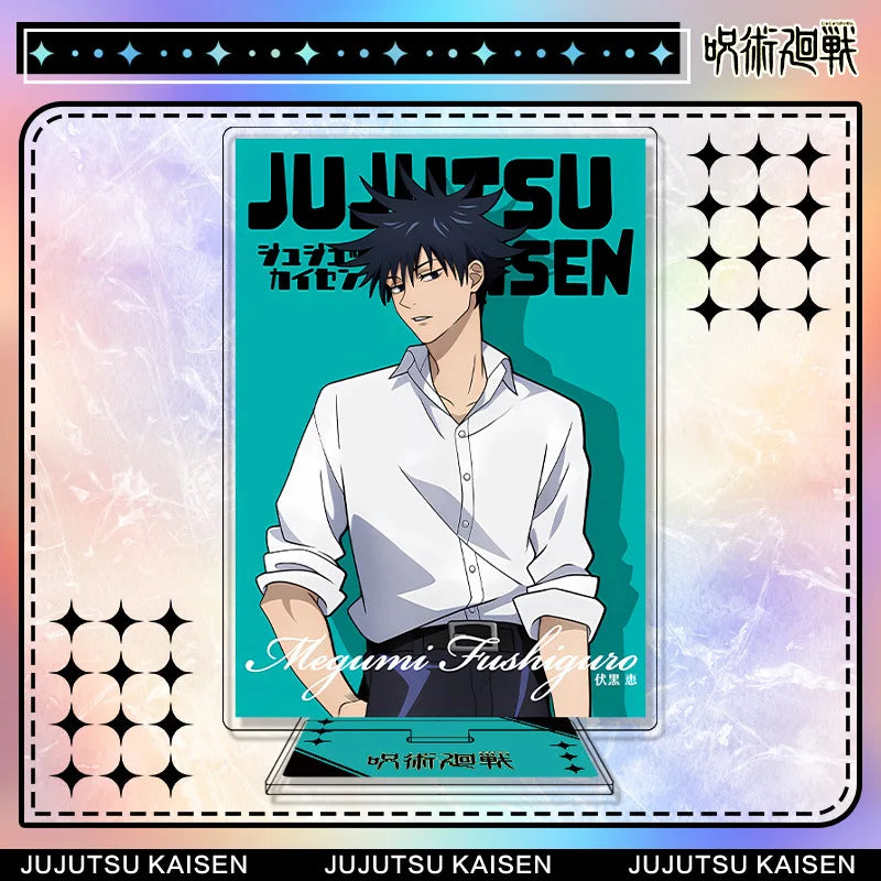 Jujutsu Kaisen Megumi Fushiguro Acrylic Stand Keychain & Badge Set