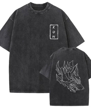 Chainsaw Man Kon Shirt Vintage Oversized Style Anime Shirt