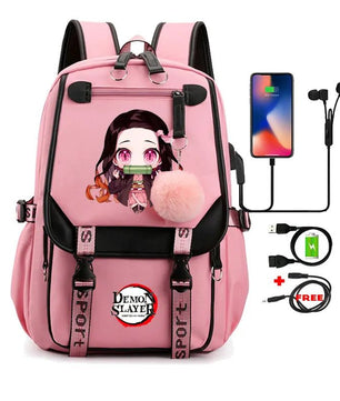 Demon Slayer Nezuko Backpack Anime Bookbag