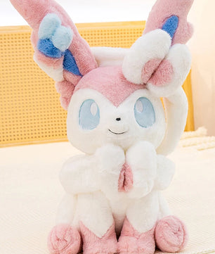 Pokemon Big Size Sylveon & Glaceon Fluffy Plushies – Sitting Smile