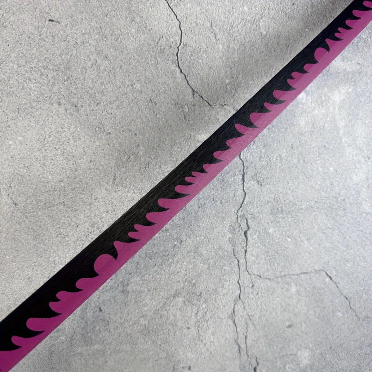 Demon Slayer Mitsuri Kanroji Nichirin Katana 1:1 Scale Anime Prop Replica Bamboo Sword