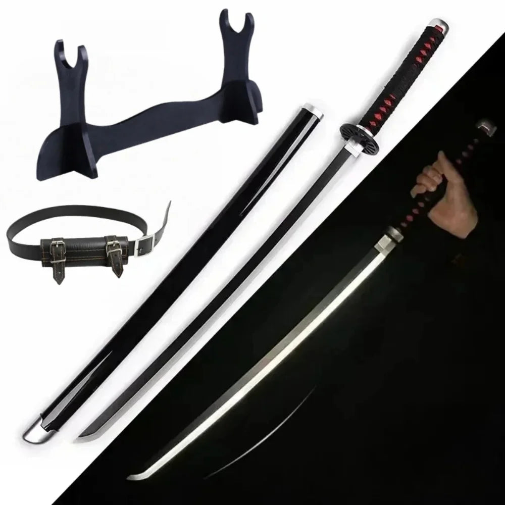 Demon Slayer LED Sword 1:1 Scale Anime Prop Replica Bamboo Sword