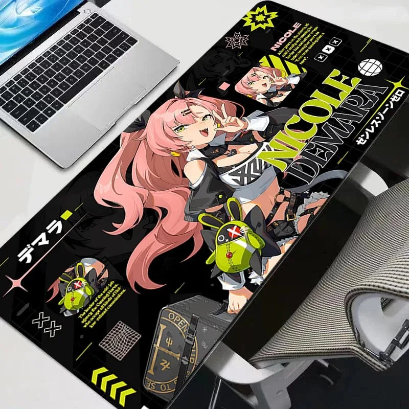 Zenless Zone Zero Nicole Mouse Pad Gaming Anime Desk Mat