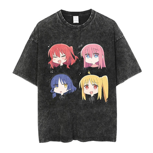 Bocchi The Rock Shirt Oversized Style Anime Shirt