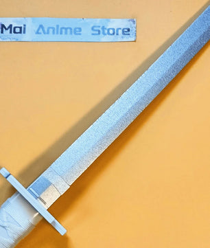 Bleach Ichigo Kurosaki Tensa Zangetsu White Katana 1:1 Scale Anime Prop Replica Bamboo Sword