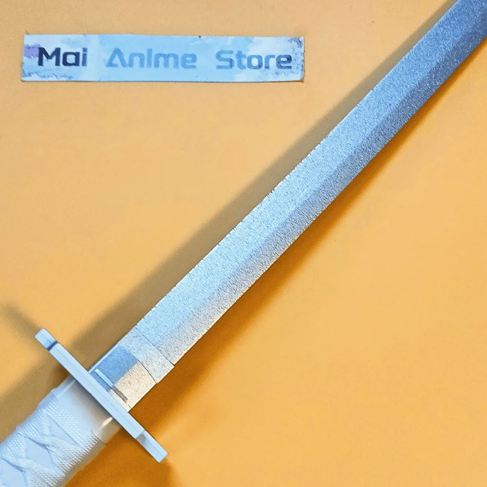 Bleach Ichigo Kurosaki Tensa Zangetsu White Katana 1:1 Scale Anime Prop Replica Bamboo Sword