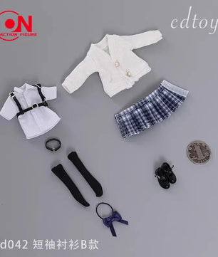 1/12 Scale School Uniform Set For 6-Inch Female Action Figures