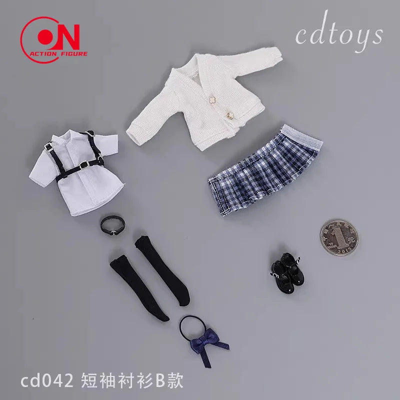 1/12 Scale School Uniform Set For 6-Inch Female Action Figures