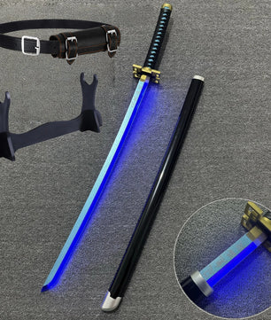 Demon Slayer LED Sword 1:1 Scale Anime Prop Replica Bamboo Sword