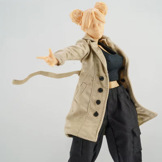 1/12 Scale Windbreaker Coat For 6-Inch Female Action Figures