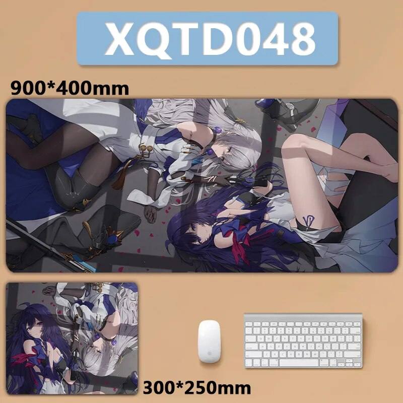 Honkai Star Rail Mouse Pad Seele Bronya Anime Mouse Desk Mat