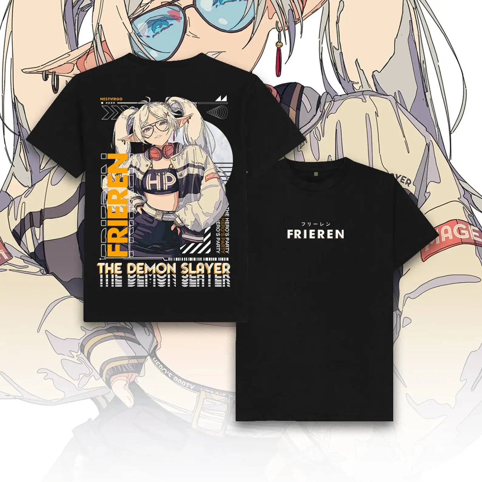 Frieren The Demon Slayer Streetwear Style Shirt - Anime Graphic Tee