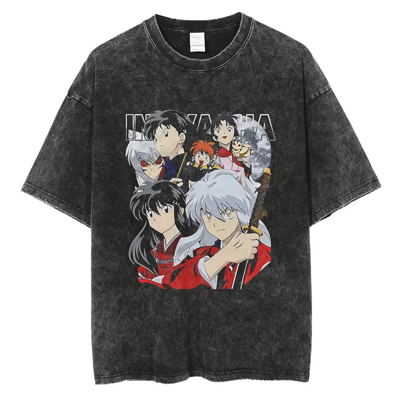 Inuyasha Shirt Vintage Style Anime Shirt