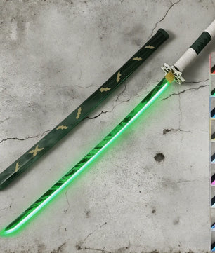 40in Demon Slayer Tsugikuni Yoriichi Katana LED Mist Original Sabre Cosplay Accessories Prop Wood Vapor Schwert Vapour Toy Gift