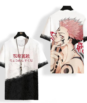 Jujutsu Kaisen Sukuna T-shirt Quick Drying Short Sleeved Anime Shirt
