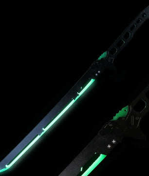 Cyberpunk Style LED Katana Full-Size Anime Prop Replica Bamboo Sword