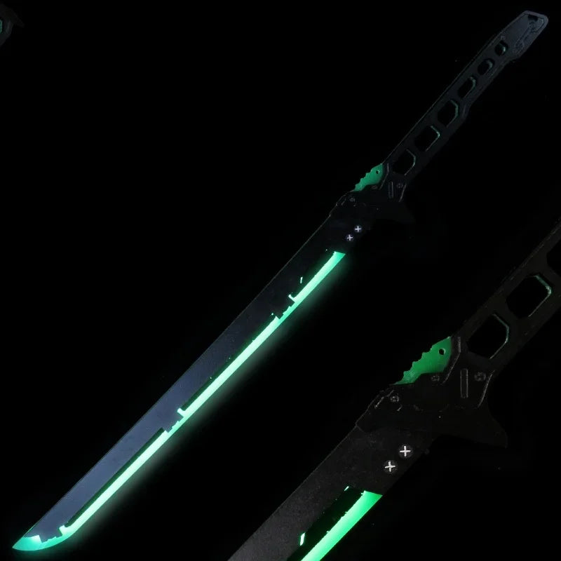 Cyberpunk Style LED Katana Full-Size Anime Prop Replica Bamboo Sword