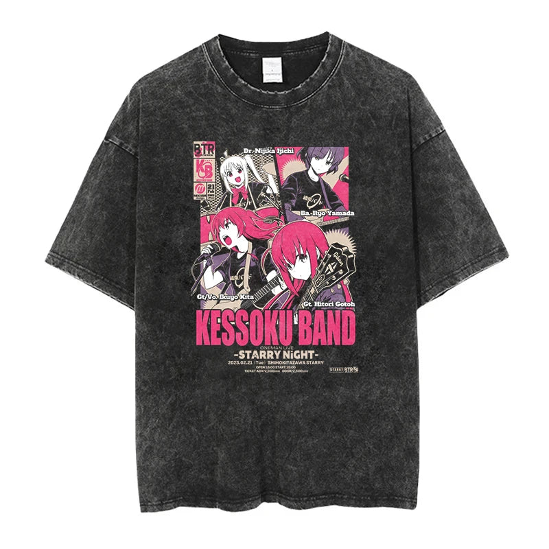 Bocchi The Rock Shirt Oversized Style Anime Shirt
