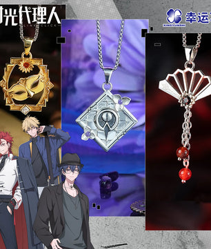 Link Click 925 Sterling Silver Anime Pendants & Ring Xia fei Liu Xiao Vein