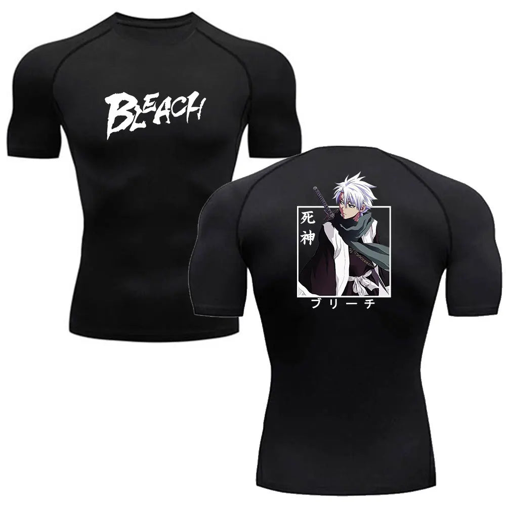 Bleach Anime Compression Shirt – Men's Breathable Rash Guard