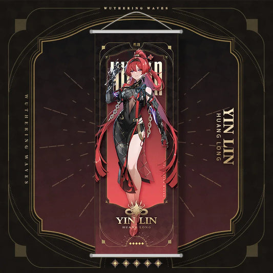 Wuthering Waves Yinlin Hanging Scroll Anime Poster