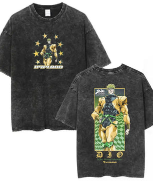 JoJo's Bizarre Adventure Dio Brando Shirt Vintage Style Pre-washed