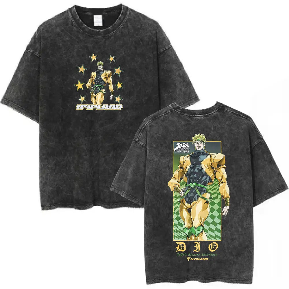 JoJo's Bizarre Adventure Dio Brando Shirt Vintage Style Pre-washed