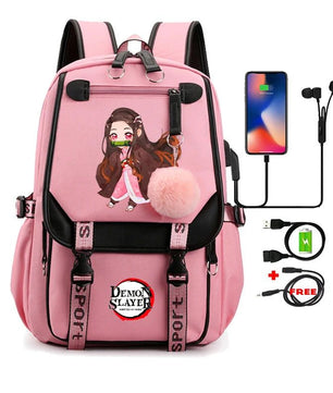 Demon Slayer Nezuko Backpack Anime Bookbag
