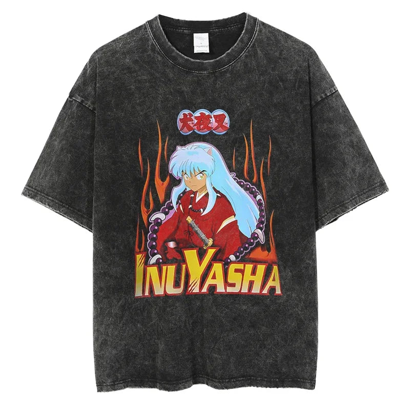 Inuyasha Shirt Vintage Style Anime Shirt